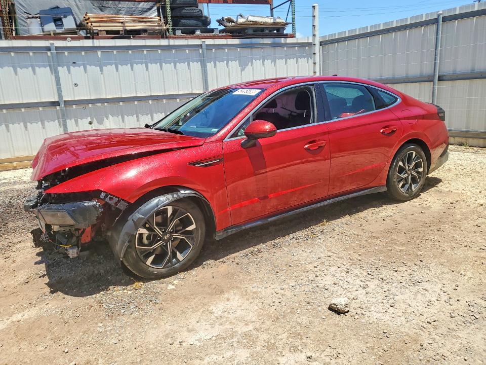 2025 Hyundai Sonata VIN KMHL64JA6SA477745 COPART salvage auction — FRONT END, HI - CERTIFICATE OF SALVAGE (P), sold $3,400 on 2026-07-27 (photo 1)