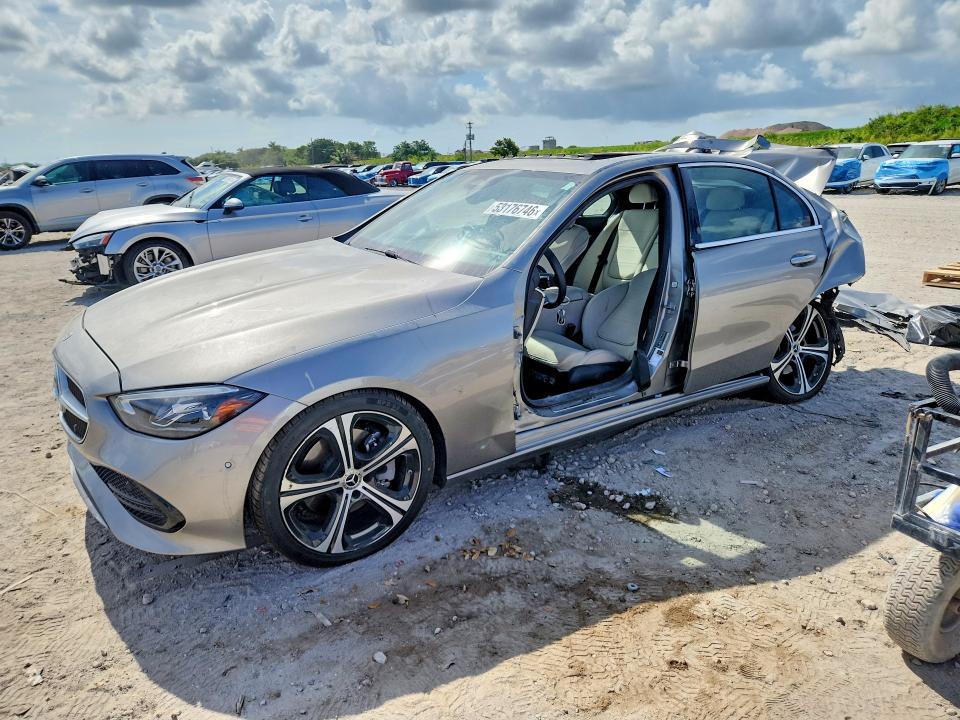 2024 Mercedes-benz C-klasse VIN W1KAF4GB1RR234406 COPART salvage auction — REAR END, Fl - Certificate Of Destruction, sold $4,100 on 2026-07-30 (photo 1)
