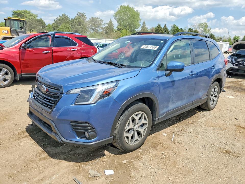 2023 Subaru Forester VIN JF2SKAEC0PH416512 COPART salvage auction — FRONT END, Il - Salvage Certificate, sold $6,600 on 2026-07-16 (photo 1)