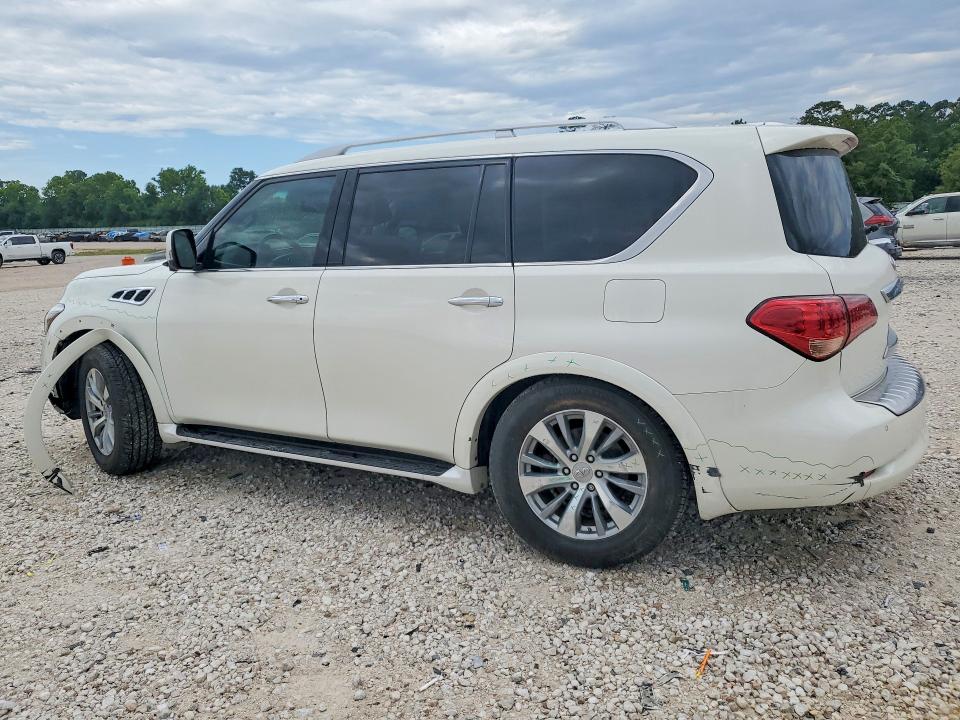 2015 Infiniti Qx80 VIN JN8AZ2NF5F9573567 COPART salvage auction — FRONT END, Tx - Certificate Of Title, sold $2,500 on 2026-07-03 (photo 2)