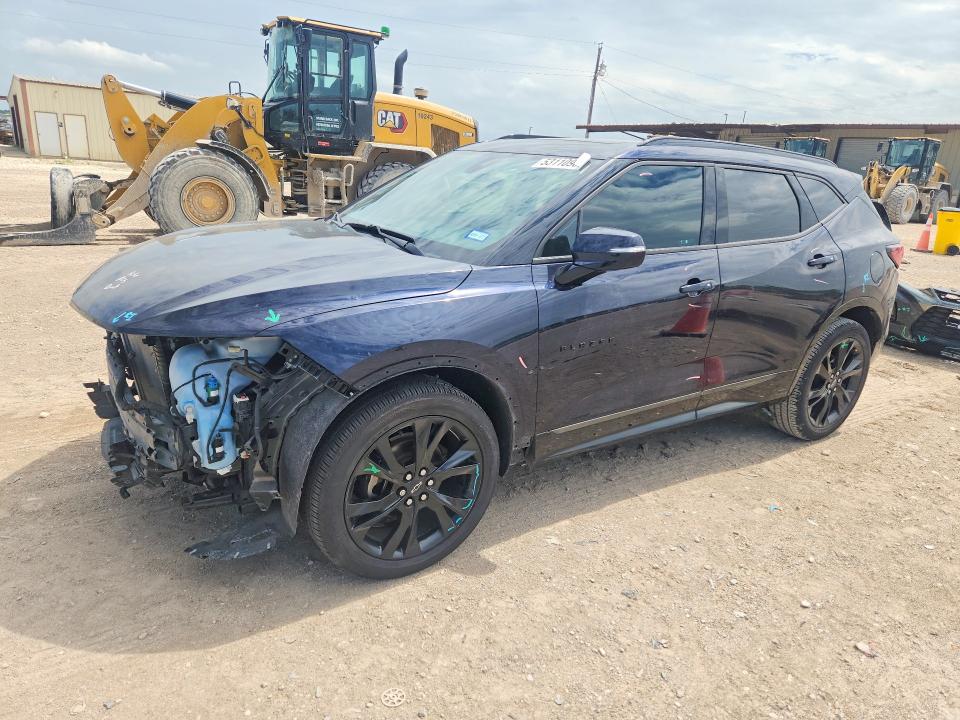 2020 Chevrolet Blazer VIN 3GNKBERSXLS556406 COPART salvage auction — FRONT END, Tx - Salvage Vehicle Title, sold $7,200 on 2026-07-22 (photo 1)