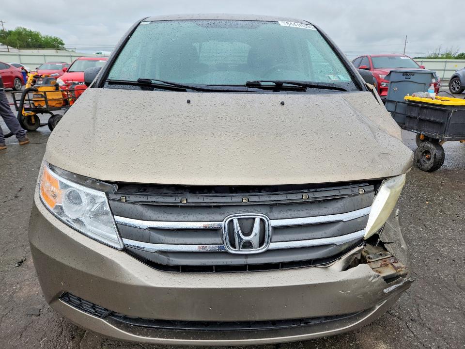 2013 Honda Odyssey VIN 5FNRL5H27DB055148 COPART salvage auction — FRONT END, Pa - Certificate Of Salvage, sold $400 on 2026-07-28 (photo 5)