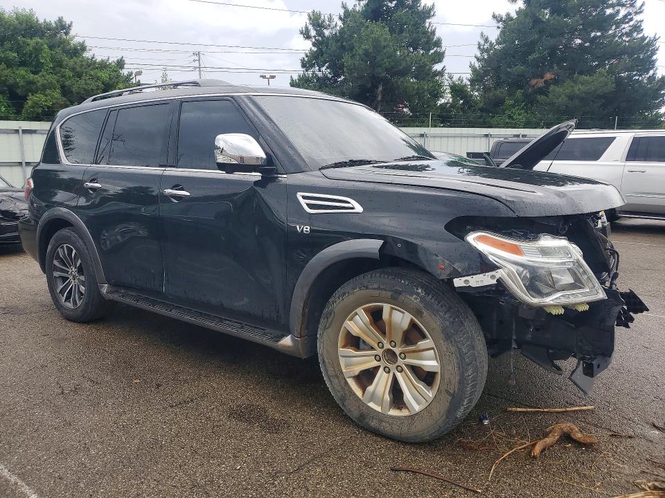2019 Nissan Armada VIN JN8AY2NDXK9093097 COPART salvage auction — FRONT END, In - Certificate Of Title (P), sold $6,500 on 2026-07-29 (photo 4)