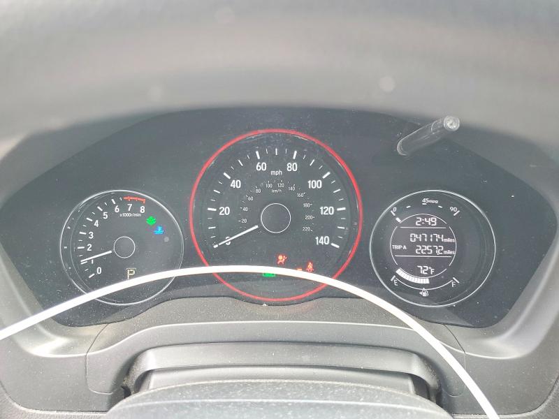 2017 Honda Hr-v VIN 3CZRU6H35HM704839 COPART salvage auction — FRONT END, IL - SALVAGE CERTIFICATE, sold $3,800 on 2026-07-09 (photo 9)