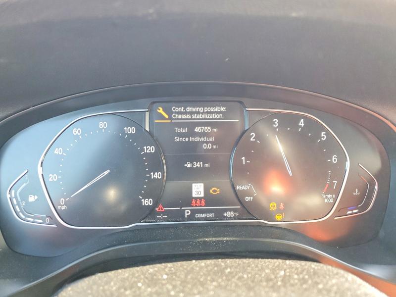 2022 BMW X3 VIN 5UX43DP04N9L16332 COPART salvage auction — FRONT END, Fl - Cert Of Title Slvg Rebuildable, sold $11,500 on 2026-07-07 (photo 9)