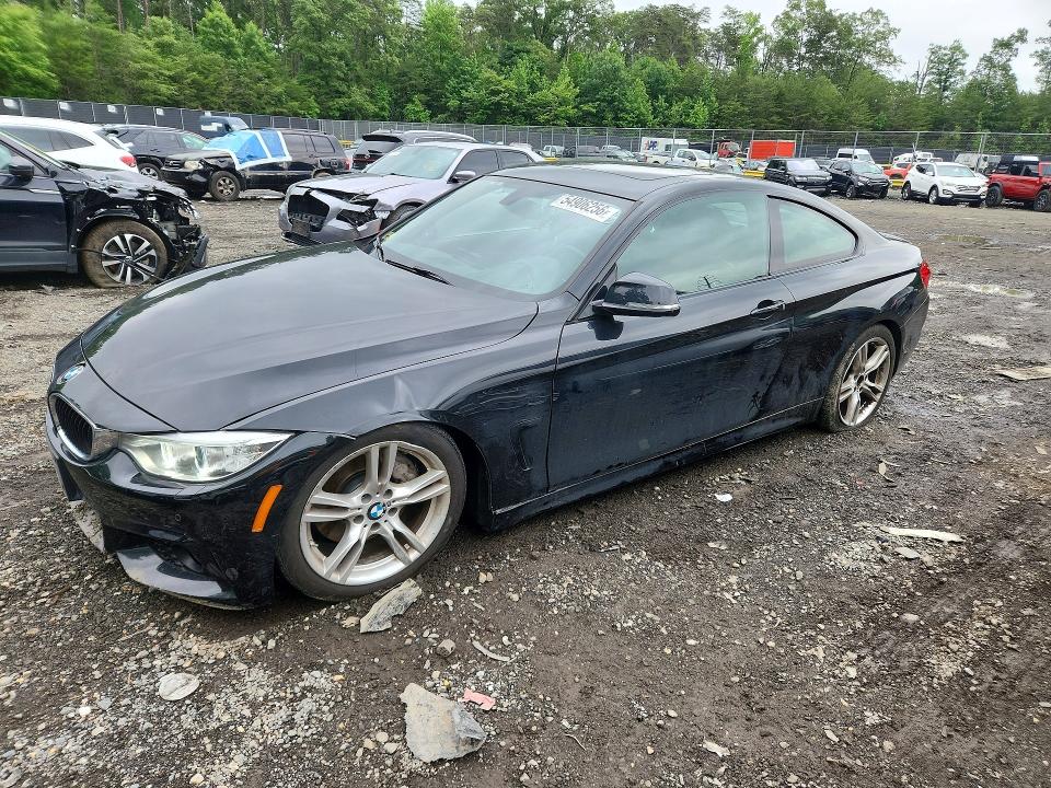 2016 BMW 4er VIN WBA3R5C51GK374443 COPART salvage auction — UNDERCARRIAGE, Md - Cert Of Salvage > 75% Damage, sold $6,400 on 2026-07-07 (photo 1)