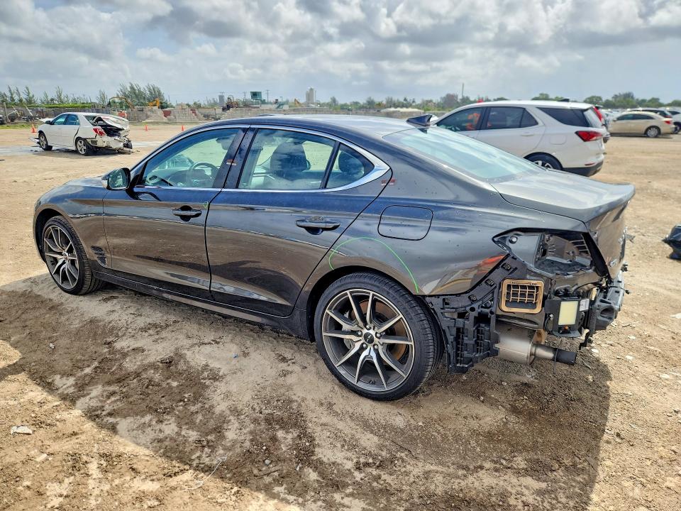 2025 Genesis G70 VIN KMTG34SC9SU151369 COPART salvage auction — REAR END, Fl - Certificate Of Destruction, sold $10,300 on 2026-07-07 (photo 2)