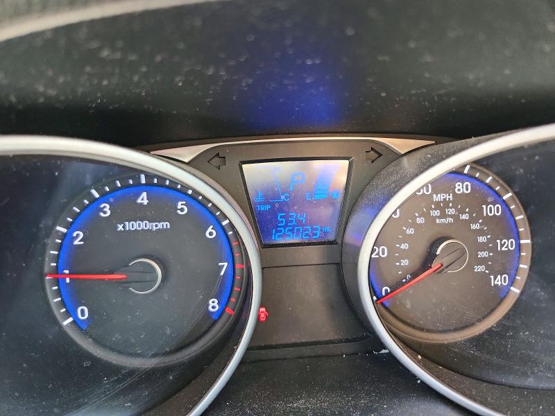 2012 Hyundai VIN KM8JU3AC8CU407785 COPART salvage auction — FRONT END, Nv - Salvage Title, sold $1,200 on 2026-07-02 (photo 9)