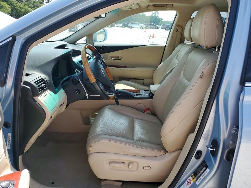 2012 Lexus Rx VIN 2T2ZK1BA8CC078335 COPART salvage auction — REAR END, Tx - Salvage Vehicle Title, sold $6,600 on 2026-07-10 (photo 7)