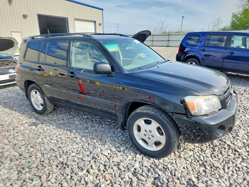2007 Toyota Highlander VIN JTEEP21A370189995 COPART salvage auction — FRONT END, Mn - Cert Of Title-Prior Salvage, sold $925 on 2026-07-06 (photo 4)