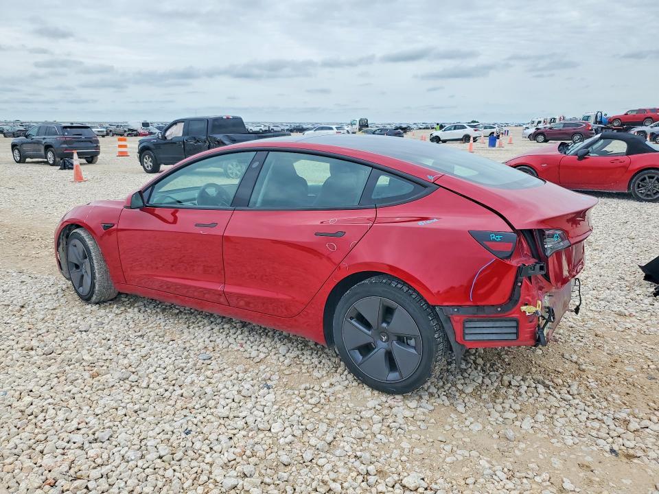 2023 Tesla Model 3 VIN 5YJ3E1EA3PF494713 COPART salvage auction — REAR END, Tx - Salvage Vehicle Title, sold $8,500 on 2026-07-23 (photo 2)
