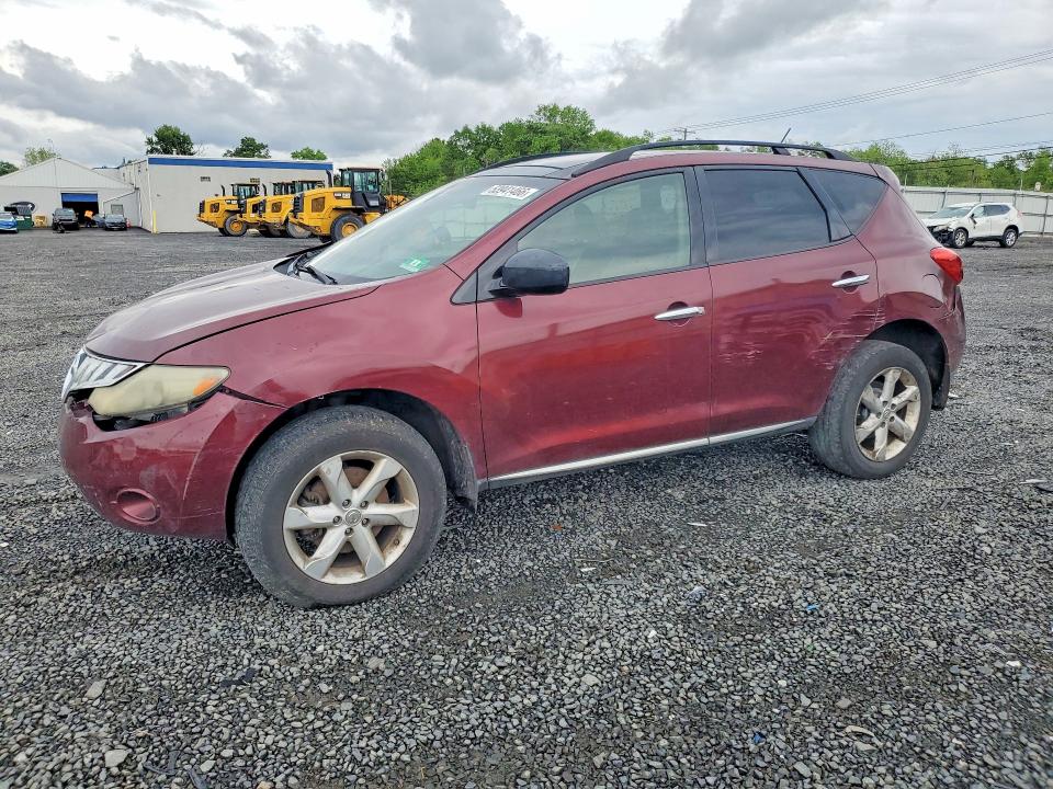 2010 Nissan Murano VIN JN8AZ1MW3AW110445 COPART salvage auction — FRONT END, Nj - Cert Of Title-Salvage, sold $375 on 2026-07-31 (photo 1)