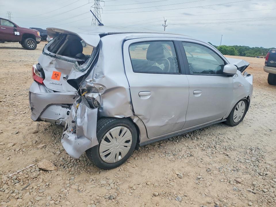 2022 Mitsubishi Mirage VIN ML32AUHJ3NH004663 COPART salvage auction — REAR END, Fl - Certificate Of Destruction, sold $525 on 2026-07-13 (photo 3)