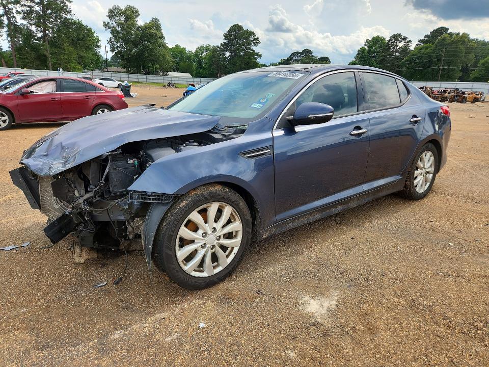 2015 Kia Optima VIN 5XXGN4A75FG373965 COPART salvage auction — FRONT END, Tx - Salvage Vehicle Title, sold $325 on 2026-07-06 (photo 1)