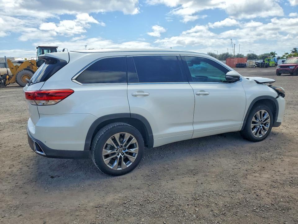 2019 Toyota Highlander VIN 5TDYZRFH2KS329101 COPART salvage auction — FRONT END, Hi - Certificate Of Salvage, sold $150 on 2026-07-27 (photo 3)