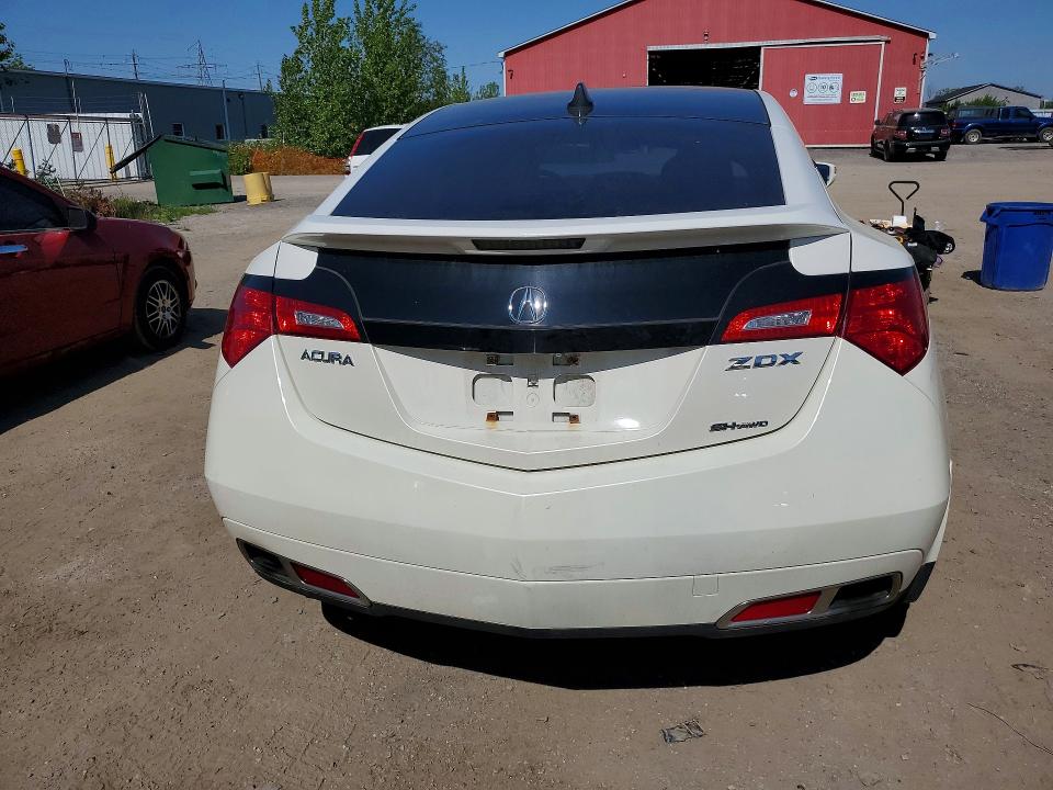 2010 Acura Zdx VIN 2HNYB1H44AH000326 COPART salvage auction — FRONT END, On - Permit No Brand - Unfit, sold $2,750 on 2026-07-07 (photo 6)