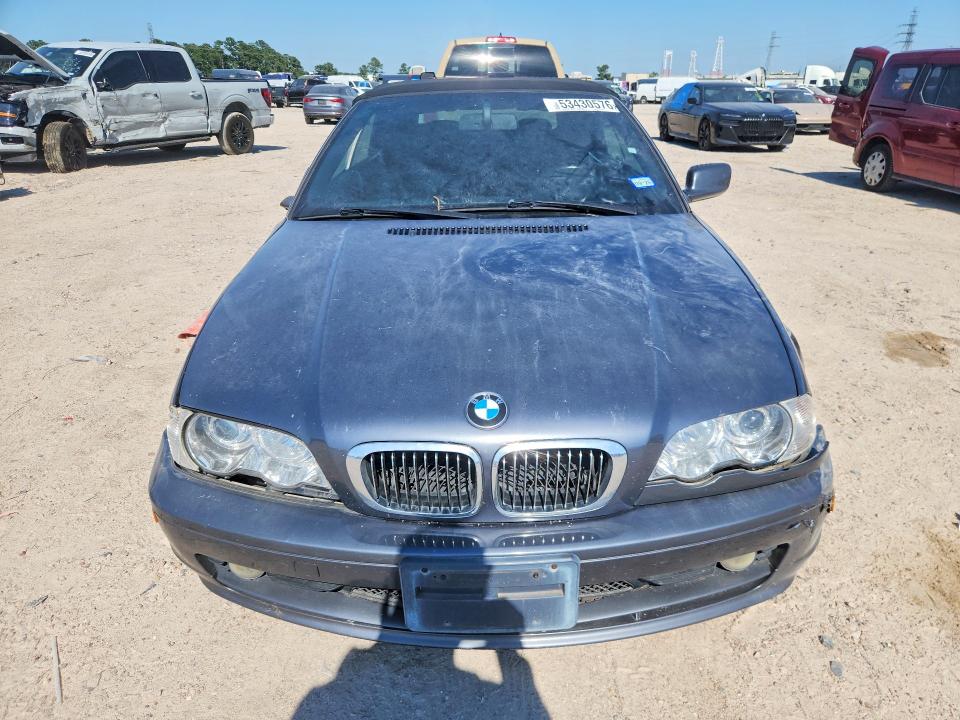 2002 BMW 3 series VIN WBABS33422JY59376 COPART salvage auction — SIDE, Tx - Salvage Vehicle Title, sold $525 on 2026-07-02 (photo 5)