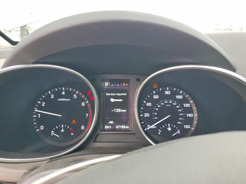 2017 Hyundai Santa fe VIN KM8SRDHF2HU177468 COPART salvage auction — FRONT END, Il - Salvage Certificate, sold $2,600 on 2026-07-21 (photo 9)
