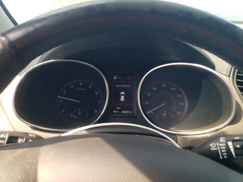 2018 Hyundai Santa fe VIN KM8SR4HF1JU289863 COPART salvage auction — REAR END, Mi - Cert Of Title-Salvage Vehicle, sold $2,500 on 2026-07-08 (photo 9)
