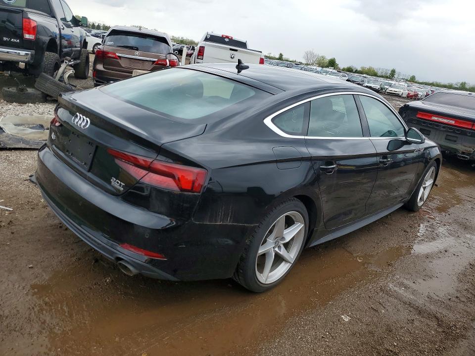 2018 Audi A5 VIN WAUENCF53JA084027 COPART salvage auction — ENGINE BURN, Il - Salvage Certificate, sold $7,900 on 2026-07-07 (photo 3)