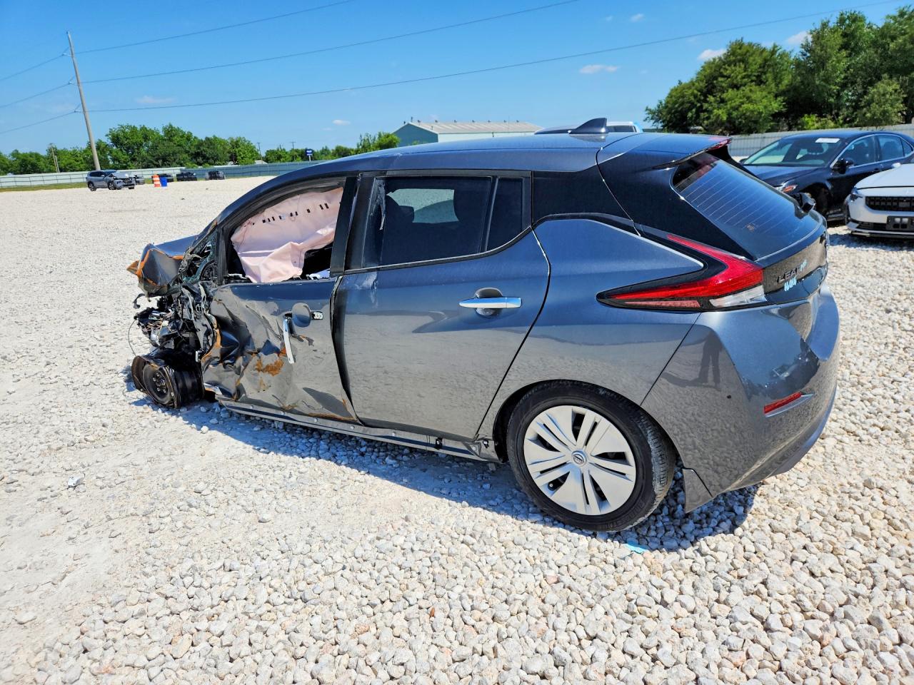 2023 Nissan Leaf VIN 1N4AZ1BV1PC558107 COPART salvage auction — Front End, TX - CERTIFICATE OF TITLE, sold $1,450 on 2026-07-09 (photo 2)