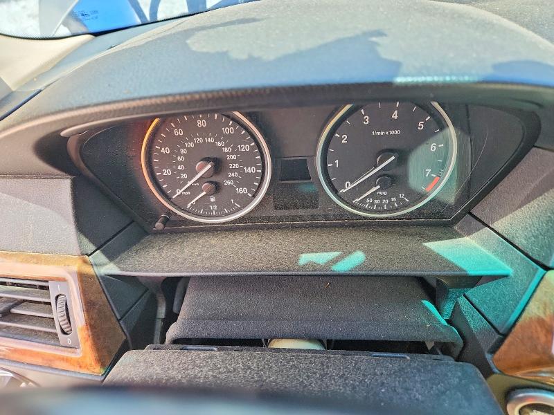 2008 BMW 5er VIN WBANW13558CZ76753 COPART salvage auction — FRONT END, Ga - Cert Of Title-Salvage, sold $325 on 2026-07-14 (photo 9)
