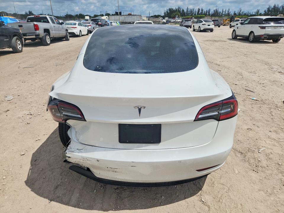 2021 Tesla Model 3 VIN 5YJ3E1EAXMF062227 COPART salvage auction — REAR END, Salvage Title, sold $3,000 on 2026-07-28 (photo 6)