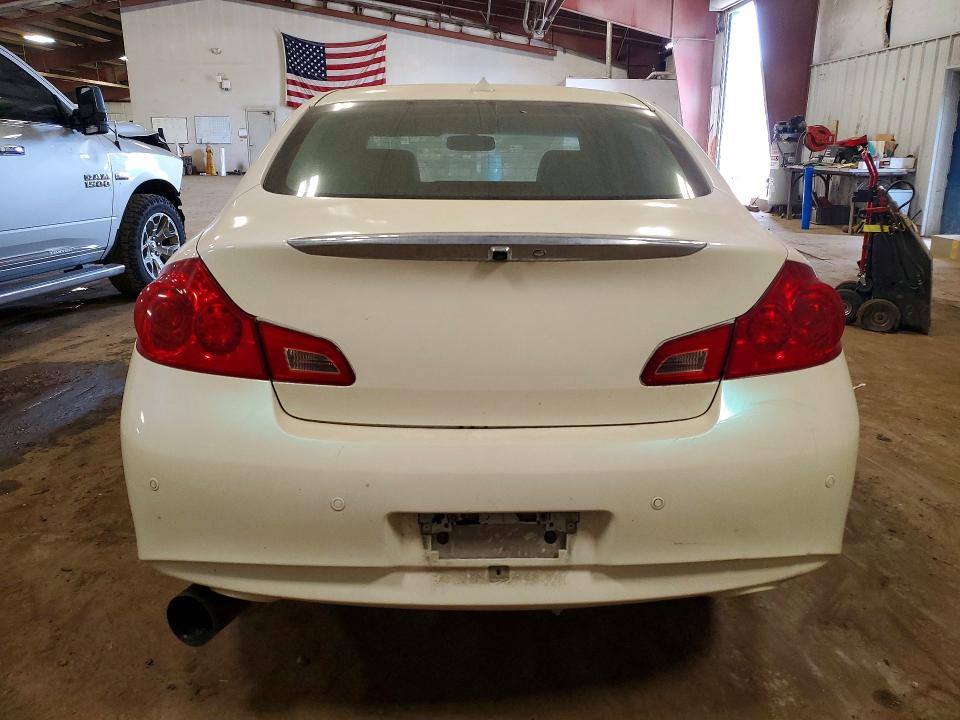 2013 Infiniti G VIN JN1CV6AR5DM352832 COPART salvage auction — FRONT END, Mi - Cert Of Title-Rebuilt Salvage, sold $1,000 on 2026-07-17 (photo 6)