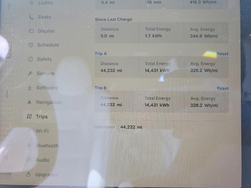 2023 Tesla Model x VIN 7SAXCBE50PF374662 COPART salvage auction — FRONT END, Nv - Salvage Title, sold $23,000 on 2026-07-02 (photo 9)