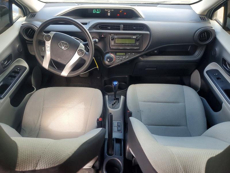 2013 Toyota Prius c VIN JTDKDTB38D1051980 COPART salvage auction — FRONT END, Ca - Salvage Certificate, sold $300 on 2026-07-28 (photo 8)