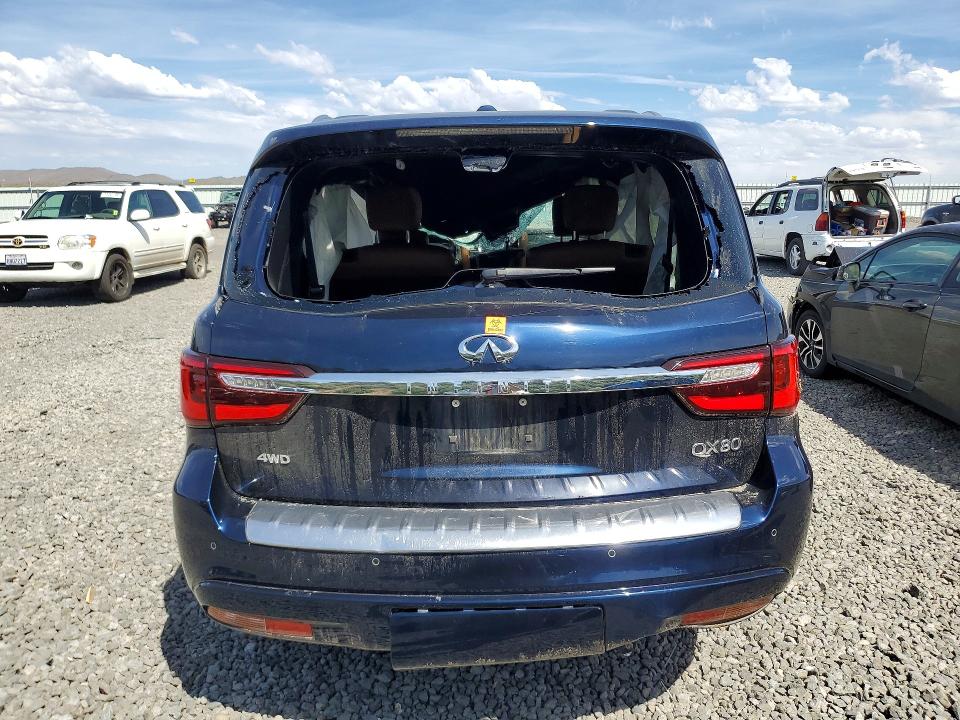 2021 Infiniti Qx80 VIN JN8AZ2BE0M9270365 COPART salvage auction — ROLLOVER, Nv - Salvage Title, sold $3,650 on 2026-07-30 (photo 6)