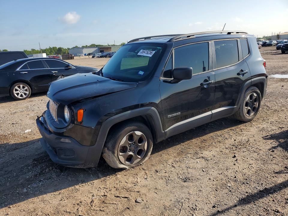 2017 Jeep Renegade VIN ZACCJAAB5HPG06528 COPART salvage auction — FRONT END, Tx - Salvage Vehicle Title, sold $1,150 on 2026-07-13 (photo 1)