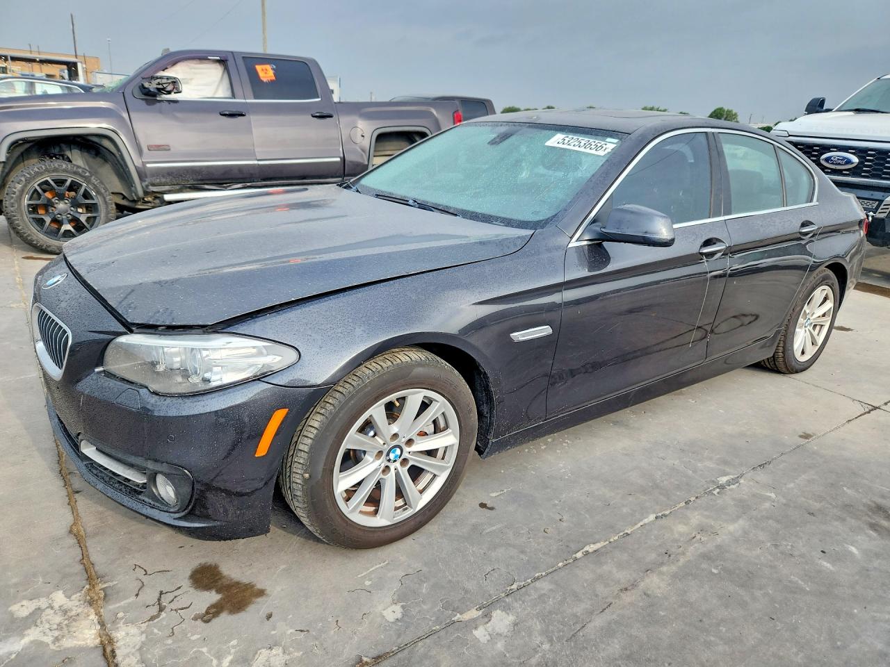 2016 BMW 5 Series VIN WBA5A5C55GD526437 COPART salvage auction — Front End, TX - CERTIFICATE OF TITLE (P), sold $700 on 2026-07-02 (photo 1)