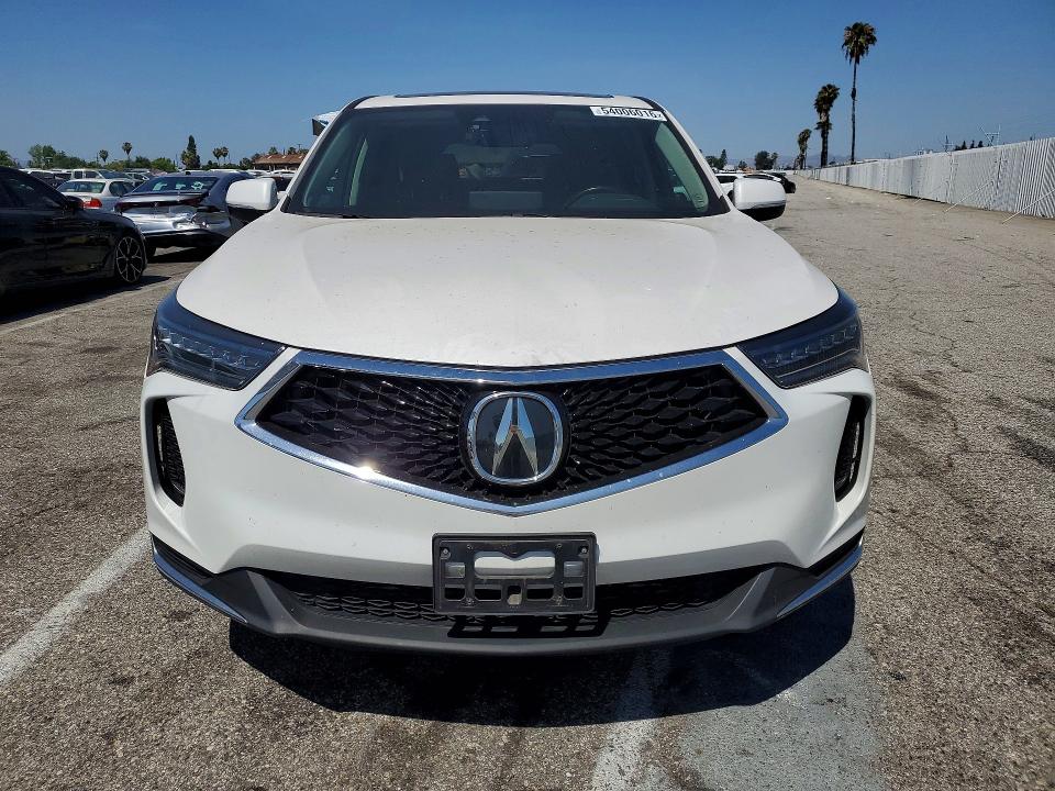 2024 Acura Rdx VIN 5J8TC2H34RL035605 COPART salvage auction — REAR END, Ca - Salvage Certificate, sold $7,300 on 2026-07-24 (photo 5)