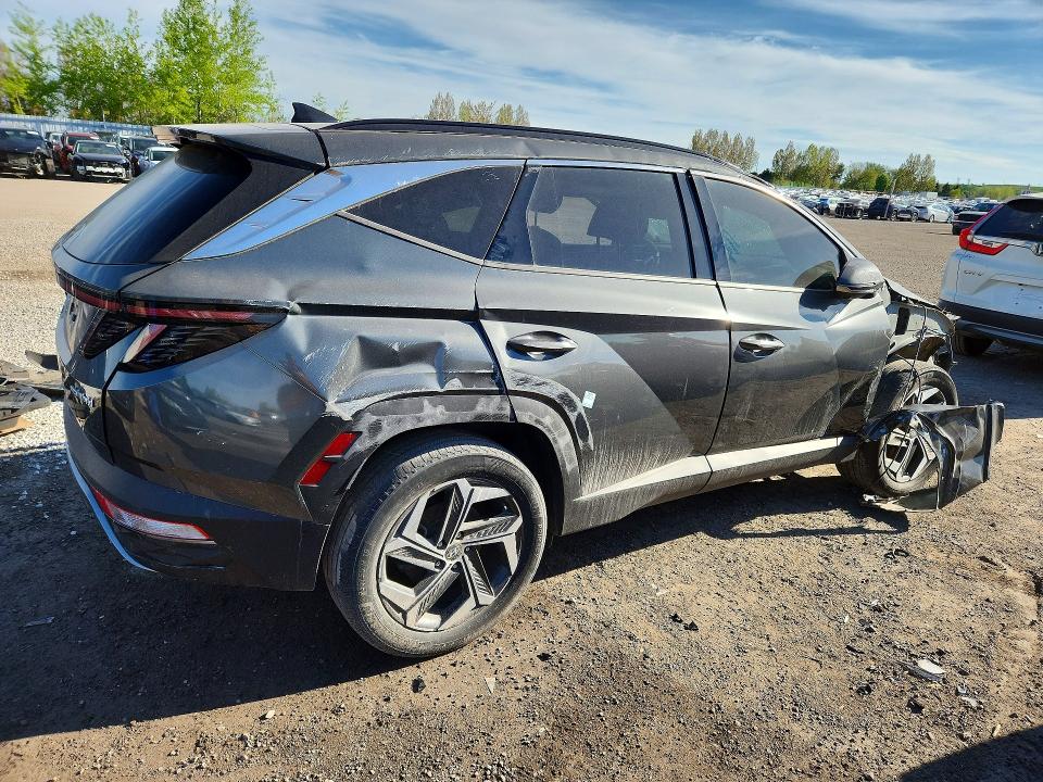 2022 Hyundai Tucson VIN KM8JCCA19NU072377 COPART salvage auction — ROLLOVER, On - Bill Of Sale - Parts Only, sold $550 on 2026-07-21 (photo 3)
