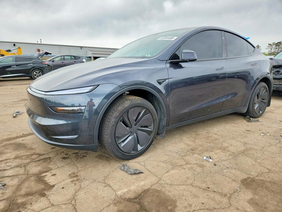 2026 Tesla Model y VIN 7SAYGDEEXTF530687 COPART salvage auction — SIDE, Ct - Cert Of Title-Salvage, sold $23,000 on 2026-07-10 (photo 1)