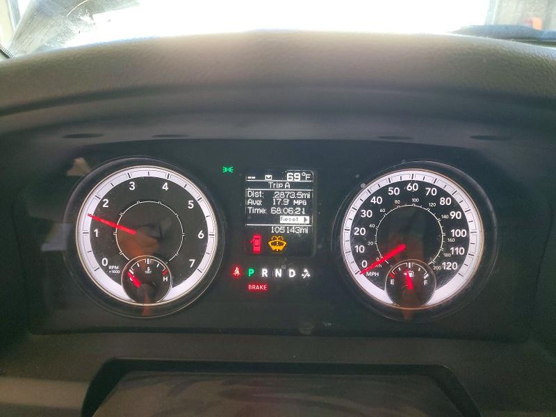 2022 Ram VIN 1C6RR6FG2NS170528 COPART salvage auction — FRONT END, Tx - Salvage Vehicle Title, sold $4,400 on 2026-07-10 (photo 9)