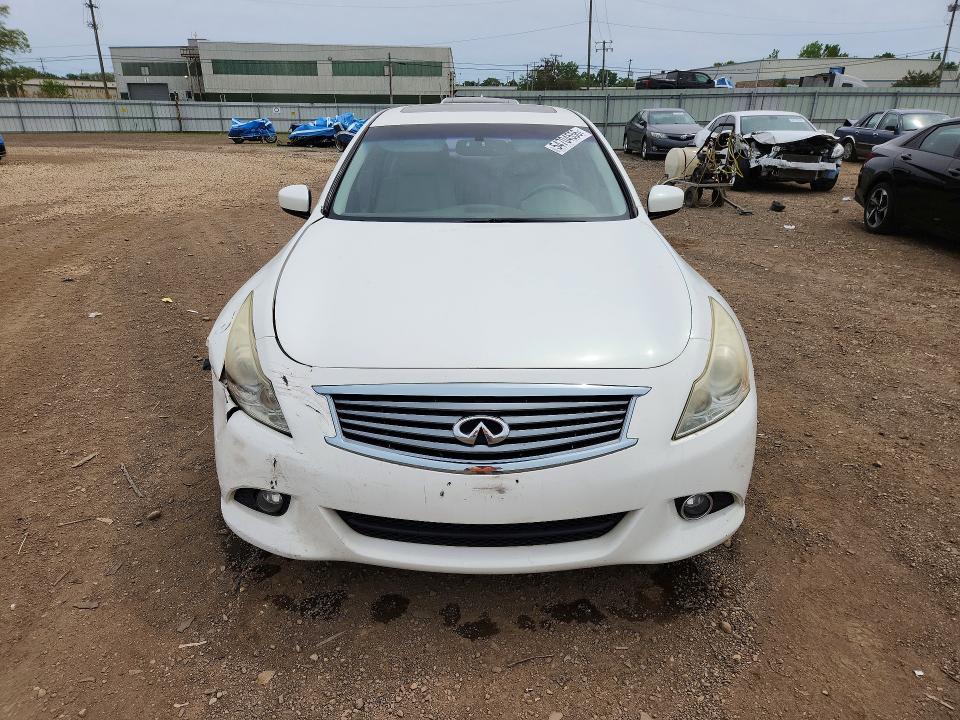 2011 Infiniti G VIN JN1CV6AR4BM412130 COPART salvage auction — FRONT END, Il - Salvage Certificate, sold $1,950 on 2026-07-03 (photo 5)