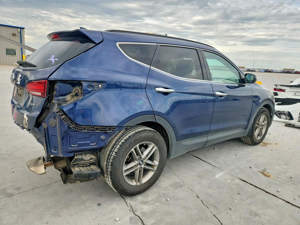 2017 Hyundai Santa fe VIN 5XYZU3LB6HG464300 COPART salvage auction — REAR END, Tx - Salvage Vehicle Title, sold $3,500 on 2026-07-28 (photo 3)