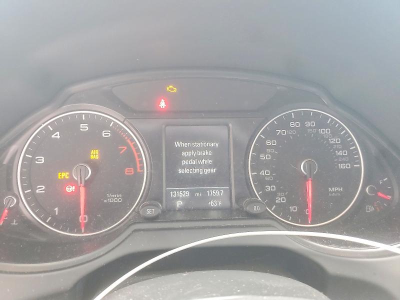 2016 Audi Q5 VIN WA1L2AFP1GA075032 COPART salvage auction — FRONT END, Ca - Salvage Certificate, sold $1,550 on 2026-07-16 (photo 9)