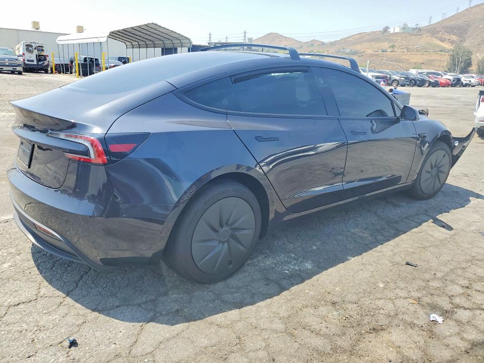 2025 Tesla Model 3 VIN 5YJ3E1EAXSF139532 COPART salvage auction — FRONT END, Ca - Salvage Certificate, sold $200 on 2026-07-23 (photo 3)