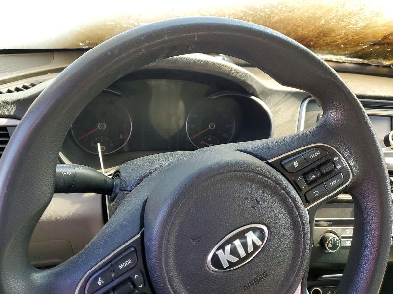 2016 Kia Optima VIN 5XXGT4L38GG109981 COPART salvage auction — Burn Engine, In - Cert Of Title-Salvage Title, sold $250 on 2026-07-07 (photo 9)