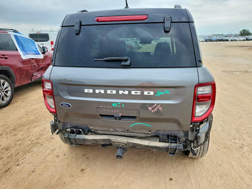 2022 Ford Bronco VIN 3FMCR9C6XNRD17715 COPART salvage auction — REAR END, Tx - Salvage Vehicle Title, sold $7,800 on 2026-07-30 (photo 6)