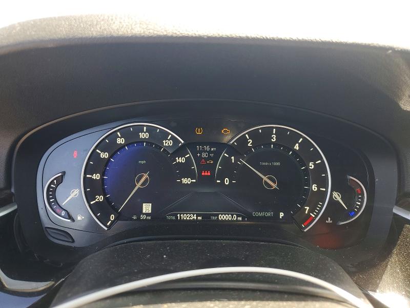 2019 BMW 5er VIN WBAJA5C55KBX86243 COPART salvage auction — FRONT END, Ca - Salvage Certificate, sold $7,500 on 2026-07-15 (photo 9)