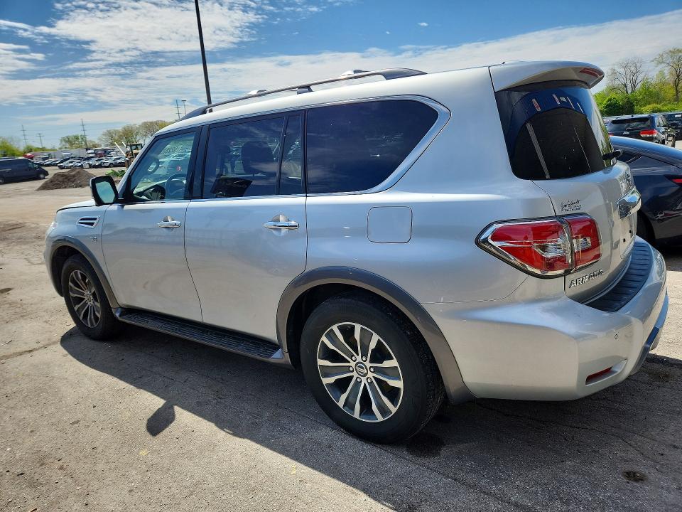 2019 Nissan Armada VIN JN8AY2NC9K9587670 COPART salvage auction — FRONT END, In - Cert Of Title-Salvage Title, sold $9,900 on 2026-07-27 (photo 2)