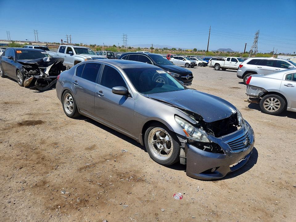 2013 Infiniti G VIN JN1CV6AR0DM752233 COPART salvage auction — FRONT END, AZ - CERT OF TITLE - SALVAGE, sold $1,150 on 2026-07-06 (photo 4)