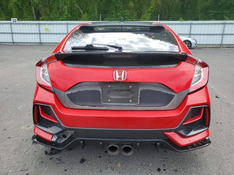 2020 Honda Civic VIN SHHFK7H46LU410360 COPART salvage auction — FRONT END, Nj - Cert Of Title-Salvage, sold $150 on 2026-07-30 (photo 6)