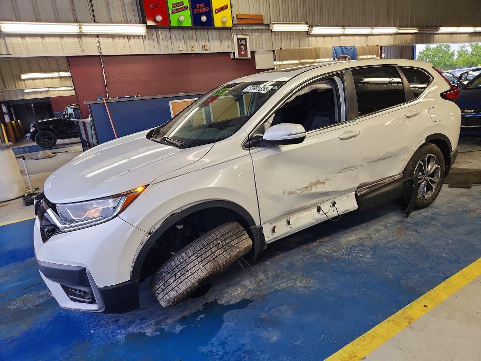 2021 Honda Cr-v VIN 7FARW2H55ME011086 COPART salvage auction — SIDE, Oh - Cert Of Title-Salvage, sold $10,600 on 2026-07-20 (photo 1)