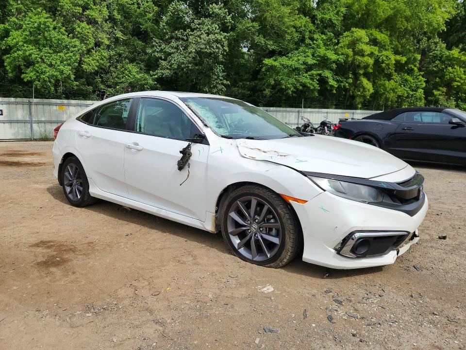 2019 Honda VIN 19XFC1F33KE014655 COPART salvage auction — FRONT END, La - Cert Of Title-Salvage, sold $4,350 on 2026-07-09 (photo 4)