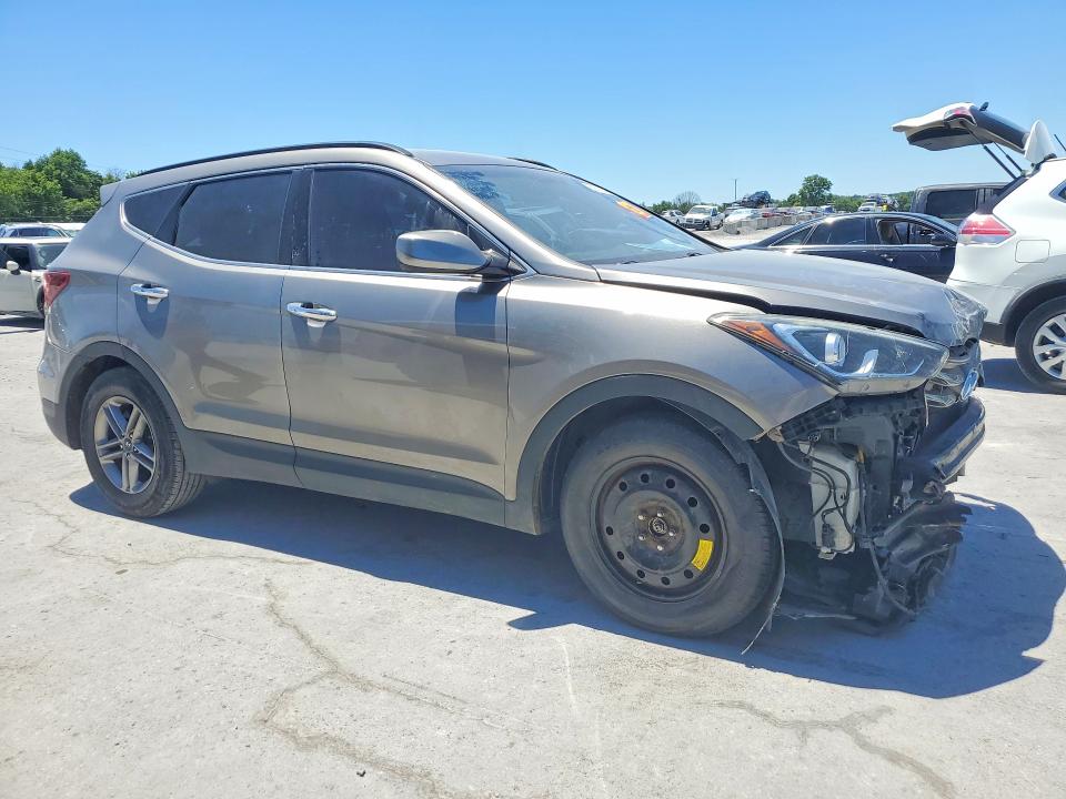 2017 Hyundai Santa fe VIN 5XYZU3LB1HG416414 COPART salvage auction — FRONT END, Tn - Salvage Certificate, sold $1,950 on 2026-07-15 (photo 4)